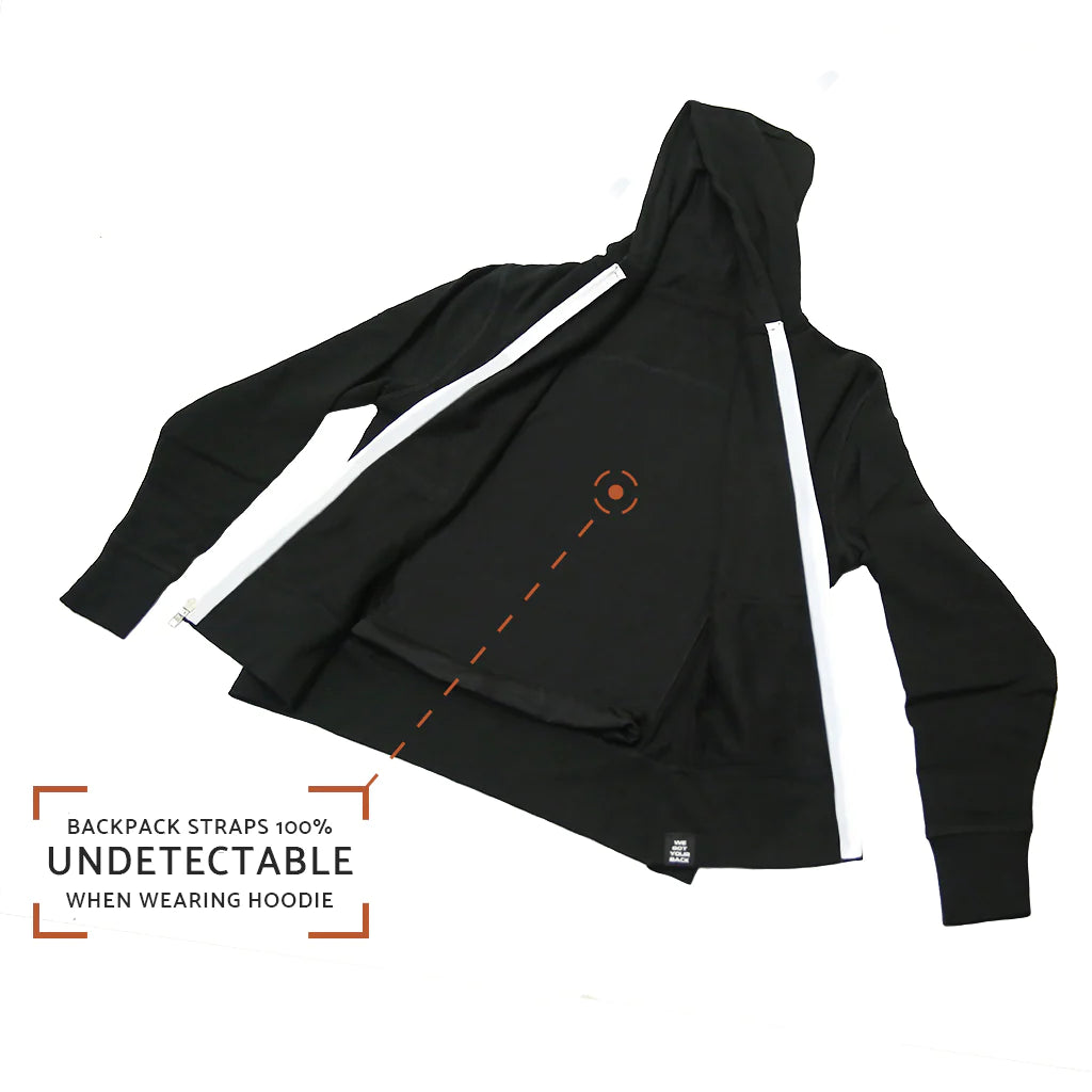 QUIKFLIP Hero Hoodie Lite Full Zip, Black