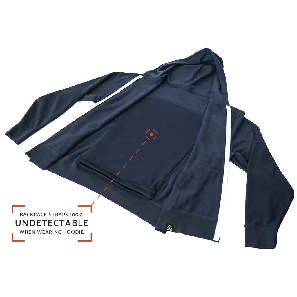QUIKFLIP Hero Hoodie Lite Full Zip, Midnight Navy