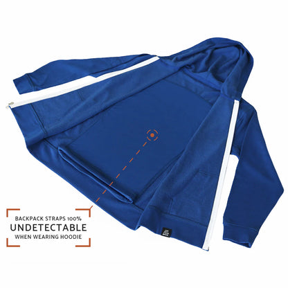 QUIKFLIP Kids Hero Hoodie Lite Full Zip, Royal Blau