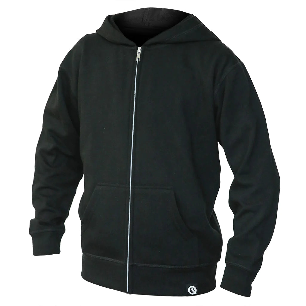 QUIKFLIP Kids Hero Hoodie Lite Full Zip, Schwarz