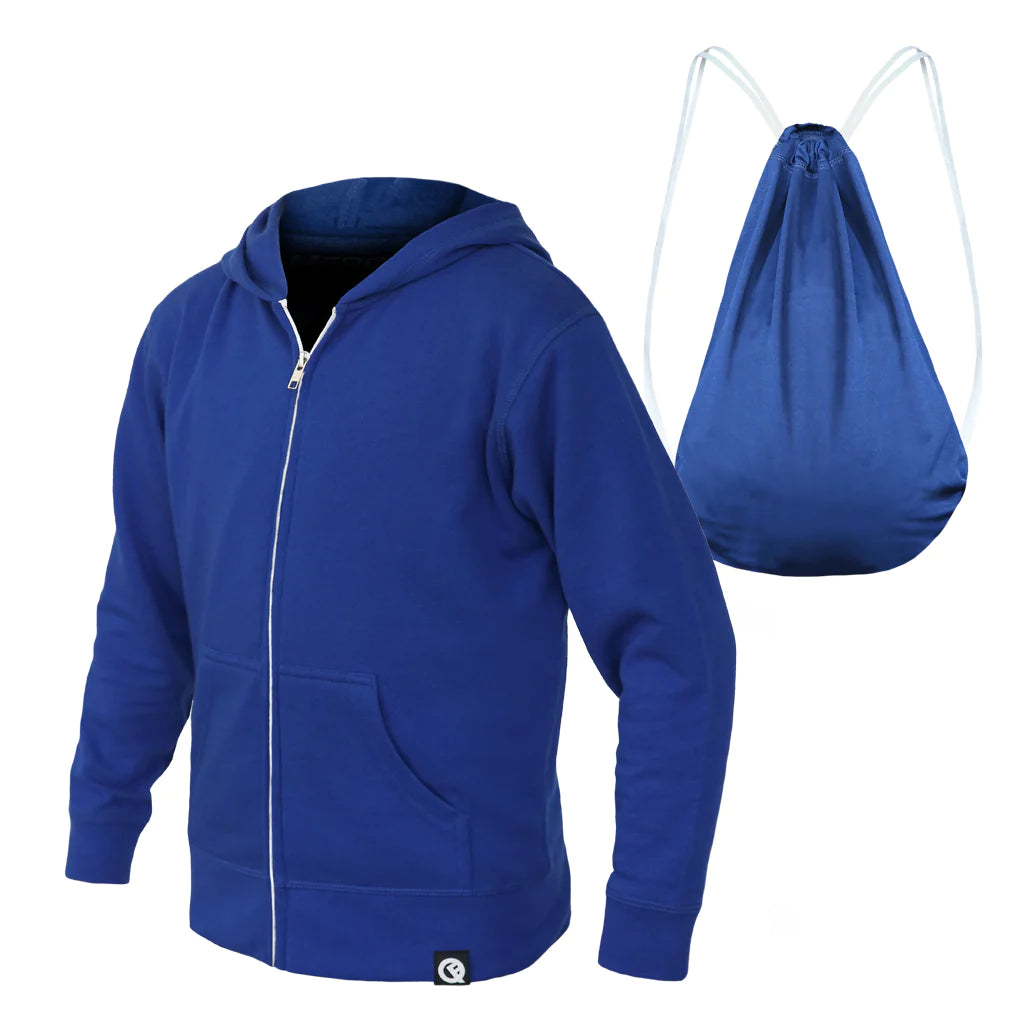 QUIKFLIP Kids Hero Hoodie Lite Full Zip, Royal Blau
