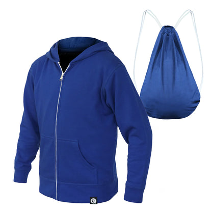 QUIKFLIP Kids Hero Hoodie Lite Full Zip, Royal Blau